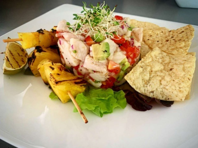 Azuria Crewed Charter sample menu item