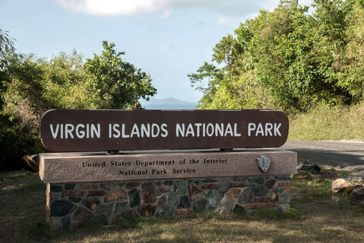 Virgin Islands National Park sign