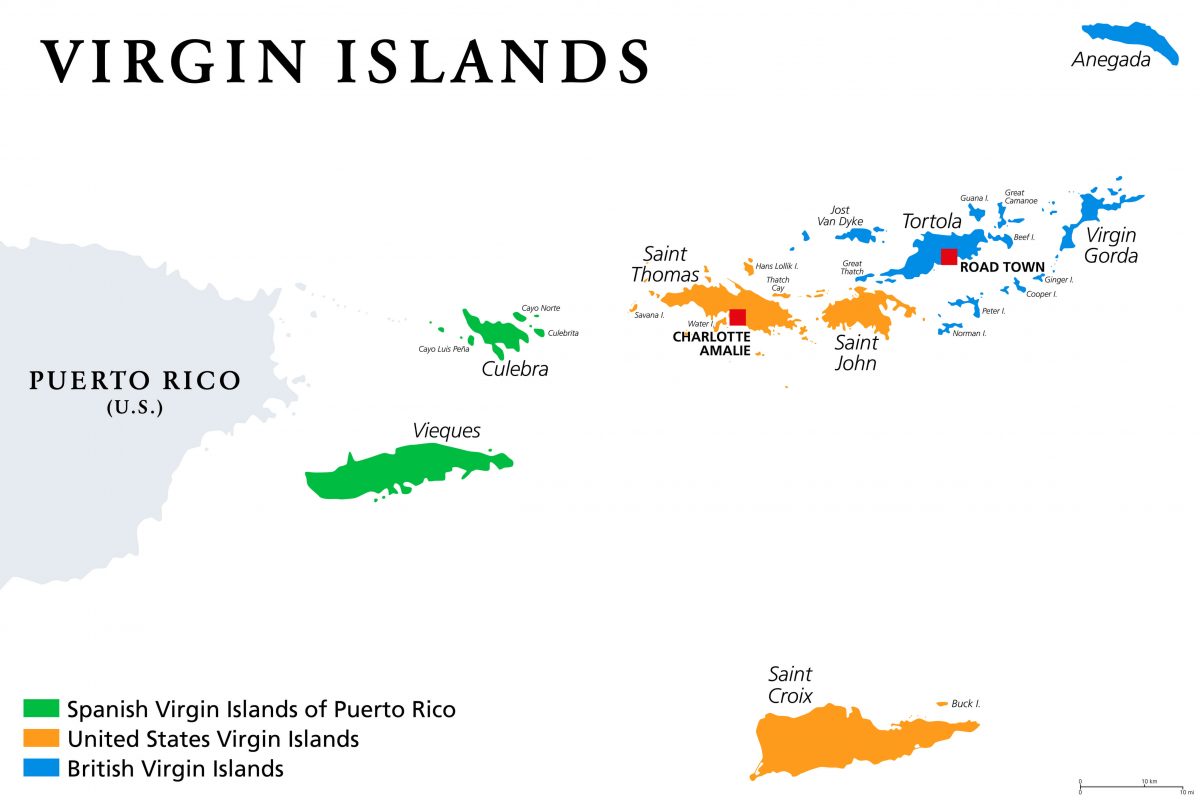 Virgin Islands map