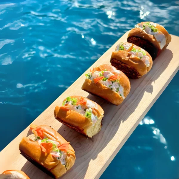 appetizer crewed yacht charter