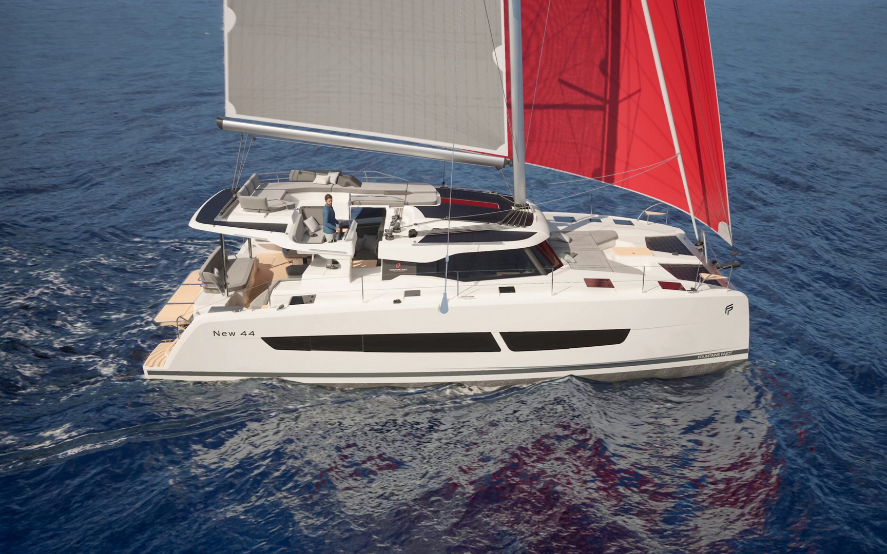 Fountaine Pajot New 44 Quatour - 4 + 2 cab. PRESTIGE Bareboat Charter in Greece