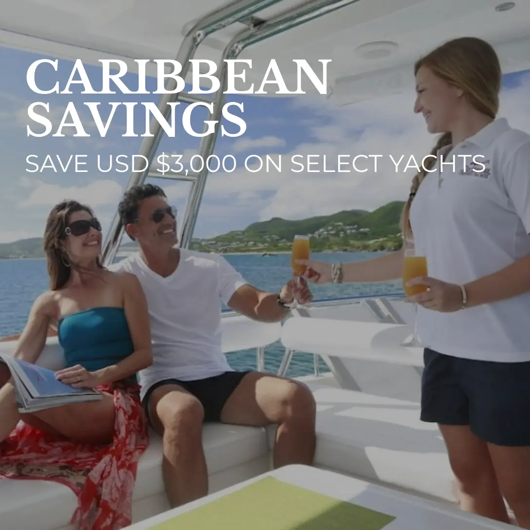 $3,000 Off Select Crewed Yacht Charters