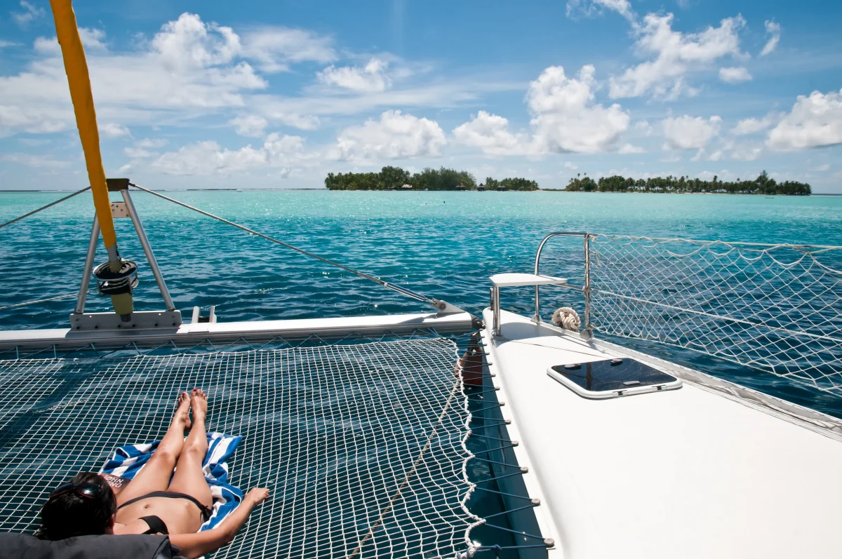 catamaran in the bvi