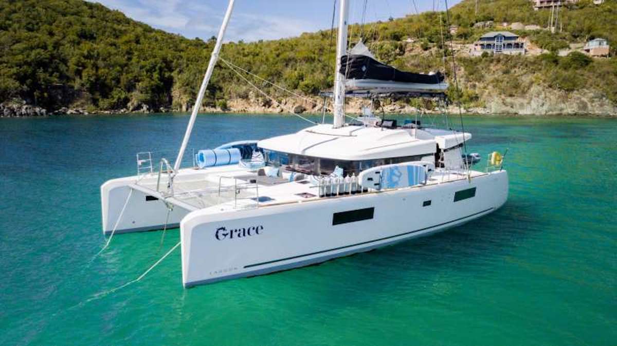 GRACE Lagoon 52 Crewed Charters in US Virgin Islands