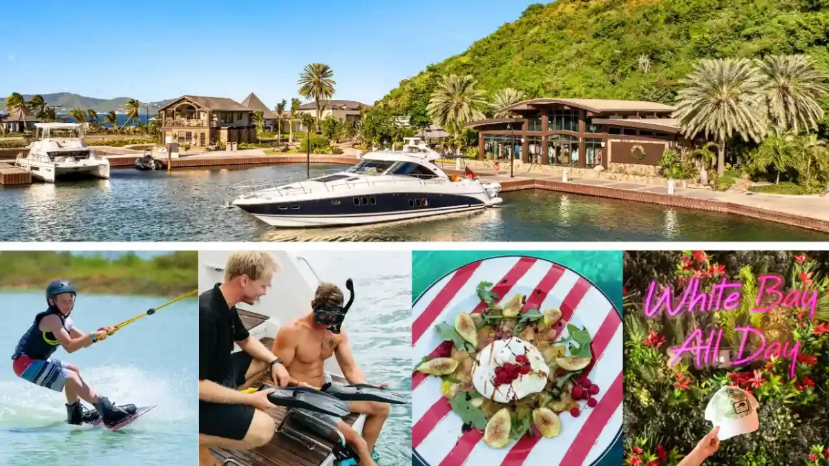 Peter Island and white bay beach BVI