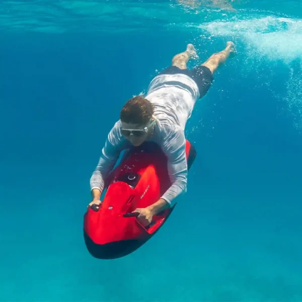 sea scooters in caribbean water