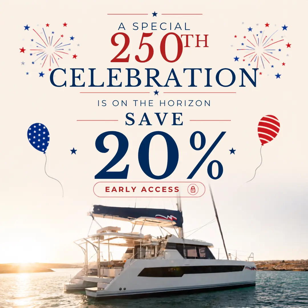 Freedom 250 Yacht Charter Sale: Save 20% on Bareboat, Power & Skippered Charters in the BVI & Worldwide