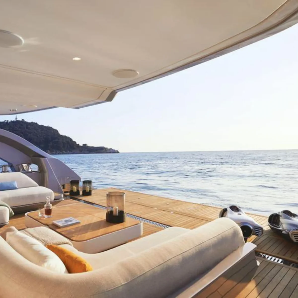 mega yacht beach club exterior view