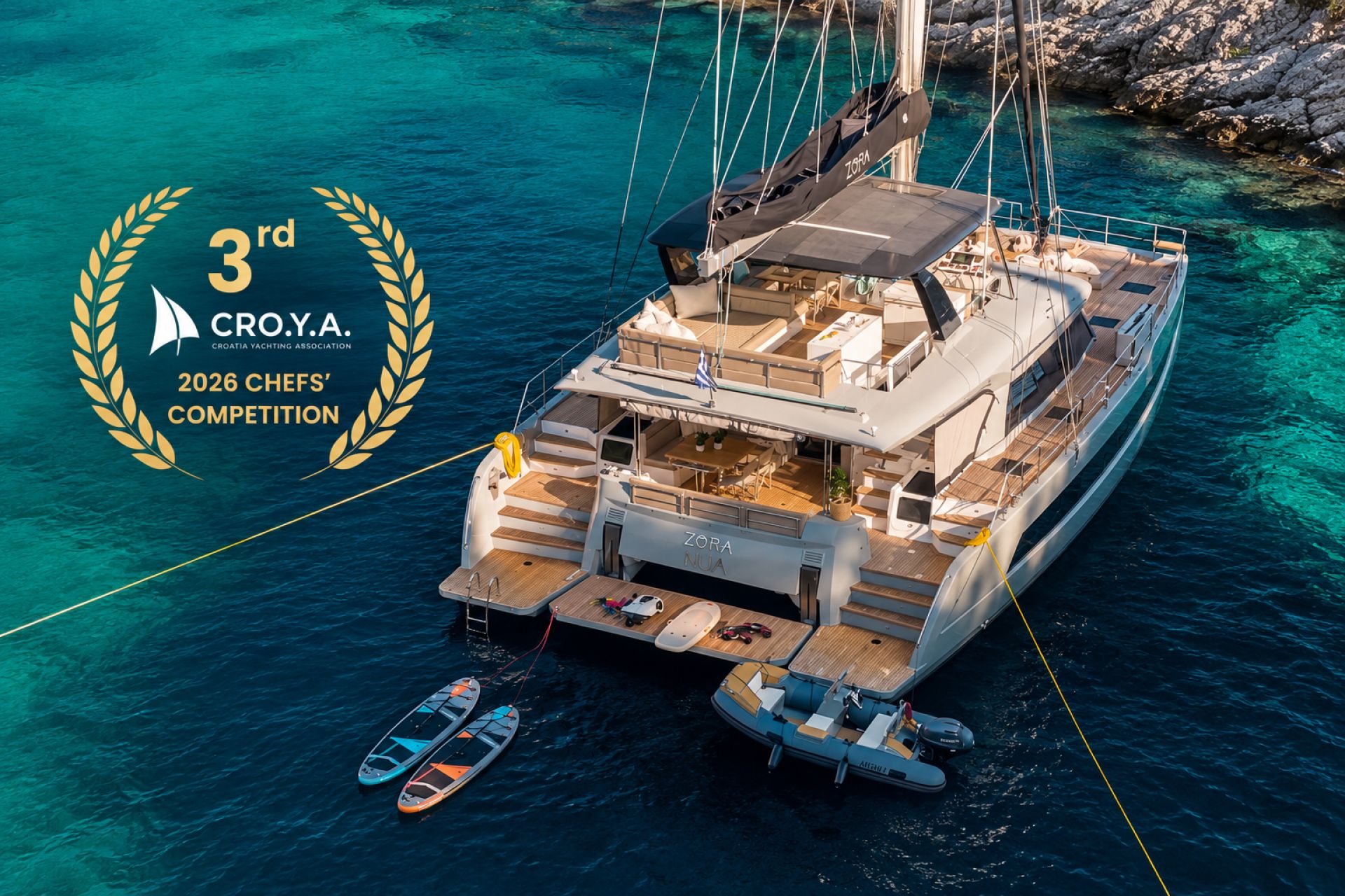 Zora Nua Crewed Charters in Croatia